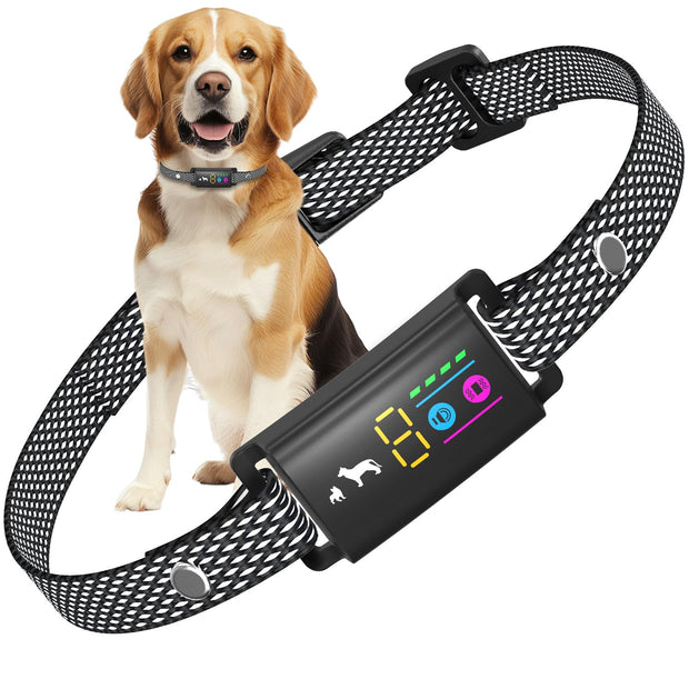 Anti Bark Collar for Dogs, No Shock Bark Collar, Beep & Vibration, 5 Adjustable Sensitivity, Rechargeable Dog Barking Collar, IP67 Waterproof