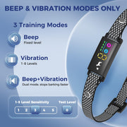 Anti Bark Collar for Dogs, No Shock Bark Collar, Beep & Vibration, 5 Adjustable Sensitivity, Rechargeable Dog Barking Collar, IP67 Waterproof