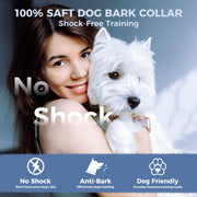 Anti Bark Collar for Dogs, No Shock Bark Collar, Beep & Vibration, 5 Adjustable Sensitivity, Rechargeable Dog Barking Collar, IP67 Waterproof