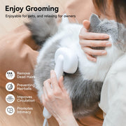 aumuca Cat Brush with Release Button, Cat Grooming Brush for Long or Short Haired Cats, Cat Hair Brush for Shedding Cat Comb for Pets Removing