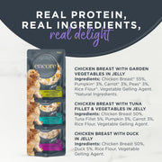 Encore Natural Wet Dog Food Pouches Finest Chicken Selection in Jelly, 5x100g Pouches