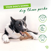Benebone Indestructible Wishbone Dog Chew Toy for Aggressive Chewers, Long Lasting Tough Boredom Breaker for Dogs,
